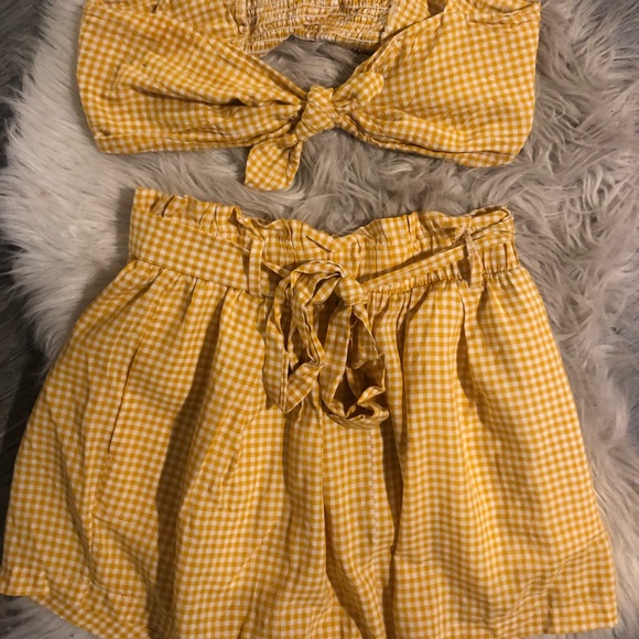 Forever 21 Other - Forever 21 Yellow Two Piece Set